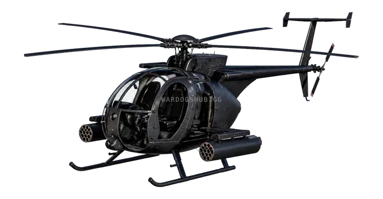 AH-6R [ROCKETS] vehicle render recorded from the WARDOGS Alpha
