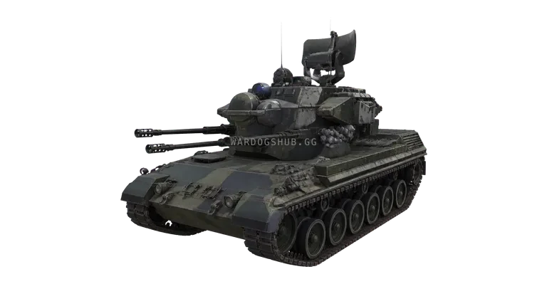 FLAKPANZER GEPARD vehicle render recorded from the WARDOGS Alpha