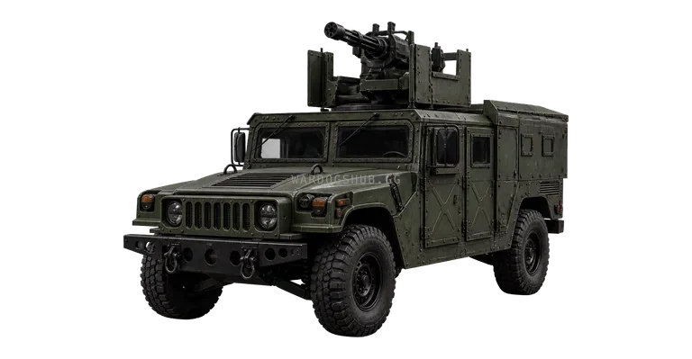 HUMVEE [MINIGUN] vehicle render recorded from the WARDOGS Alpha
